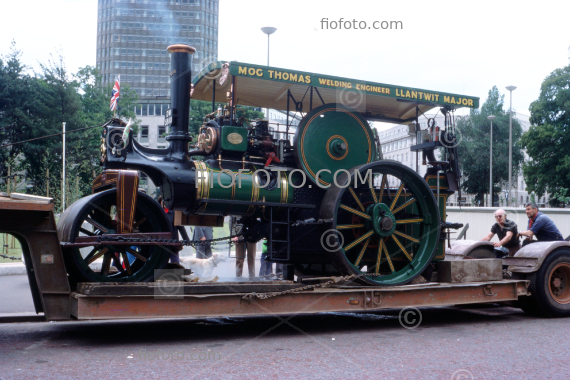 Steam traction engine nr Cardiff City Hall, Cardiff, South Wales | 03