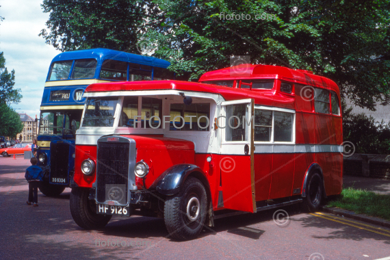 Vintage Leyland Titan bus, Cardiff, South Wales